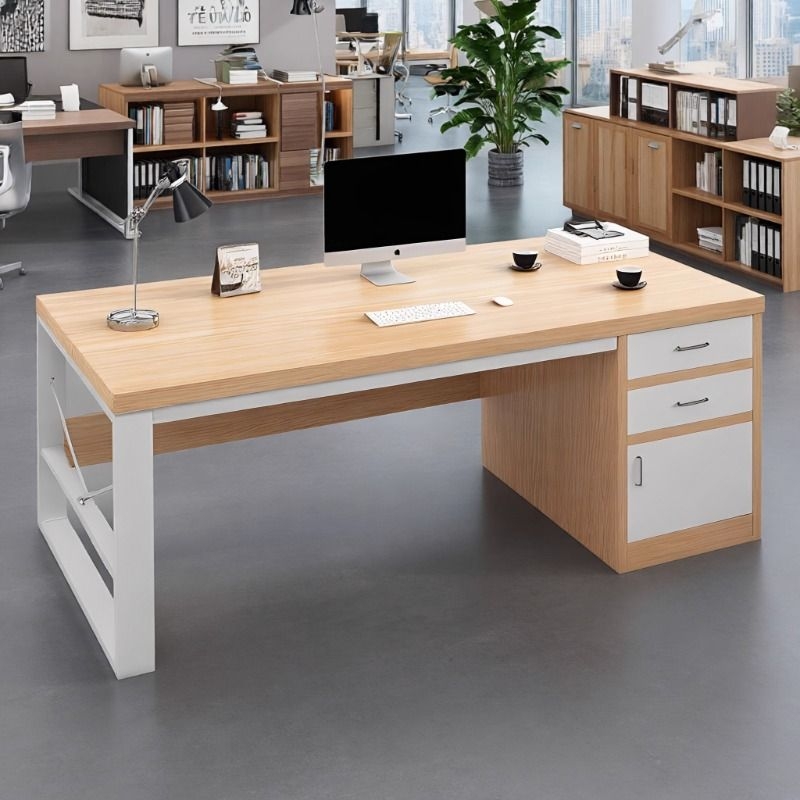 简约现代职员办公室办公桌