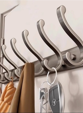 挂衣架挂衣钩墙上壁挂门后免打孔强力承重进门玄关衣服挂架衣帽钩
