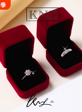 仿真婚戒对戒结婚对婚礼1克拉