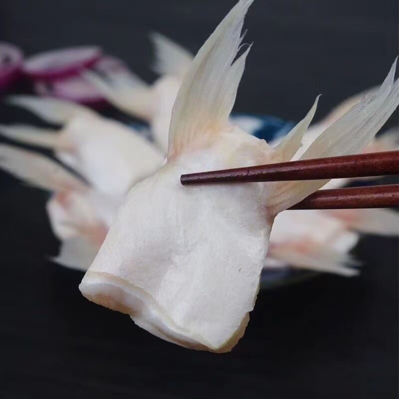 新鲜巴沙鱼鳍冷冻鱼翅鱼鳍回鱼下巴巴沙鱼翅鱼下巴家庭装鱼翅冷冻