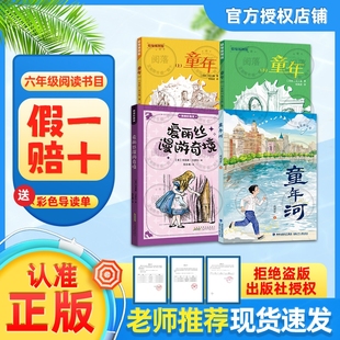 高爾基著愛(ài)麗絲漫游奇境精編彩圖版 正品 萬(wàn)物復(fù)書(shū)25暑五升六4本組合童年上下冊(cè)精編插圖版 劉易斯卡羅爾著童年河名家彩繪版