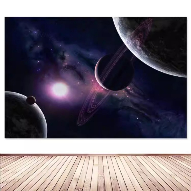 星空海报银河系天文星太空宇宙唯美夜光风景装饰画宿舍墙画挂贴画