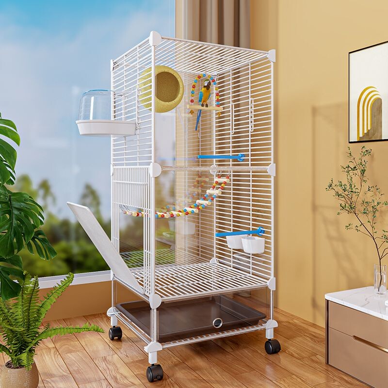 鸟笼鹦鹉笼家用大号玄凤虎皮牡丹八哥专用豪华别墅新型防溅大空间