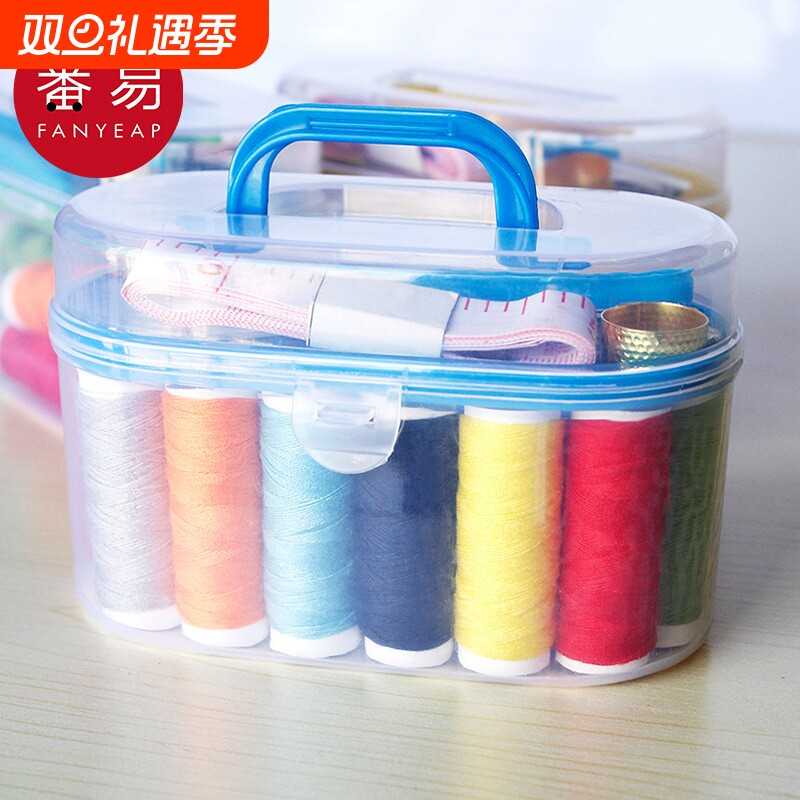 针线盒A1pl001-家用宿舍学生女缝纫针线便携式可爱缝纫针针线盒