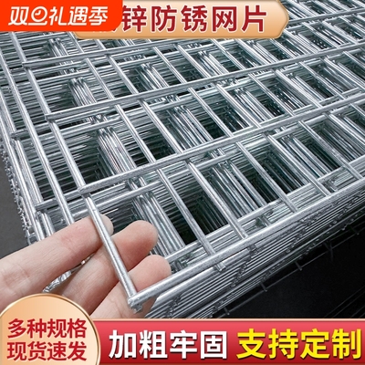 镀锌铁丝网片围栏加粗养殖网狗笼养殖钢筋网格网钢丝防护防锈鸽子
