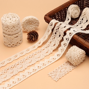 花边带棉线蕾丝花边辅料布艺服装 饰手工DIY蕾丝带 布料布条材料装