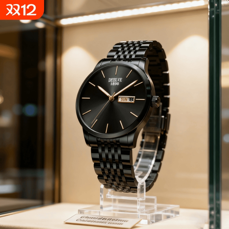 瑞士同款青少年初高中学生手表男款简约潮流全自动机械防水石英表