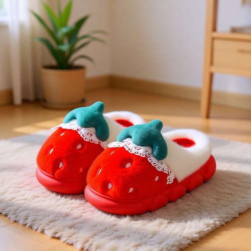 儿童拖鞋女童冬季2025保暖防滑男童毛毛鞋亲子居家室内宝宝棉鞋