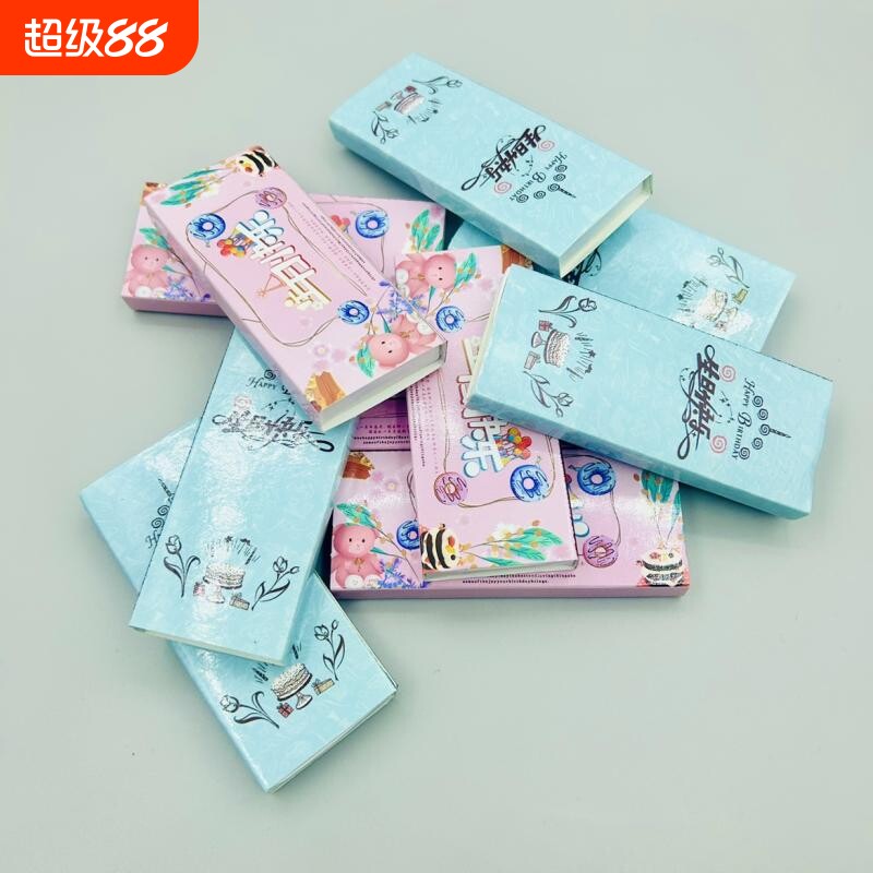 广告印字加长火柴生日蜡烛烘焙蛋糕店现货洋火柴盒包邮普通 - 实物图
