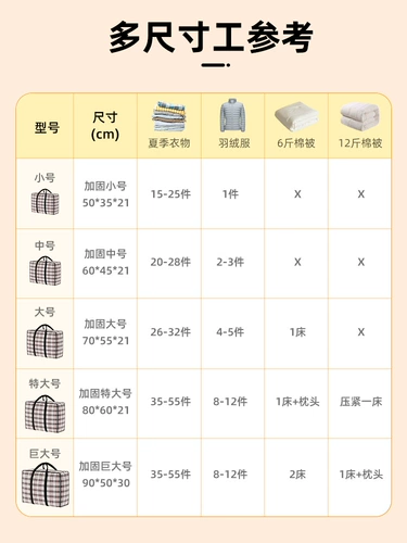 Одеяло, плетеная сумка для хранения, вместительный и большой пылезащитный багажный пакет для переезда