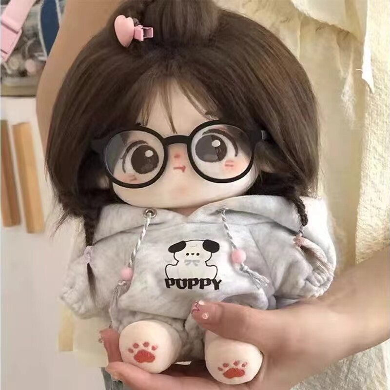 면 인형 여성 명소  봉제 인형 20CM 휴머노이드 인형 소녀를위한 해골 신발과 생일 선물