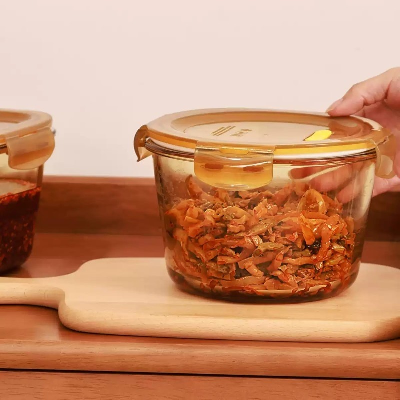 大容量玻璃密封罐泡菜罐子食品级冰箱专用家用腌菜咸菜坛子储物罐