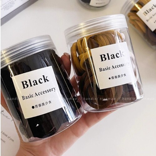 发绳扎头发皮筋高弹力1罐多规格