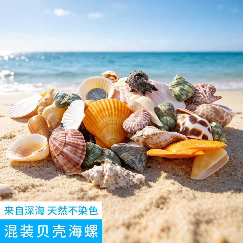 天然海洋贝壳海螺随机混装图片