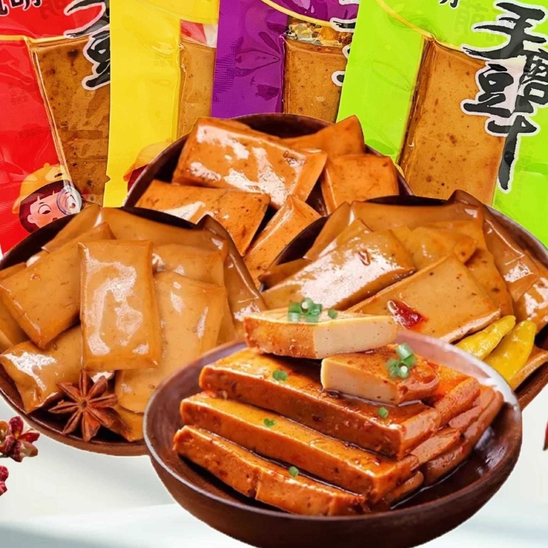 重庆风味豆干爆款零食小吃手磨包邮小包装麻辣辣味五香蛋白质烧烤