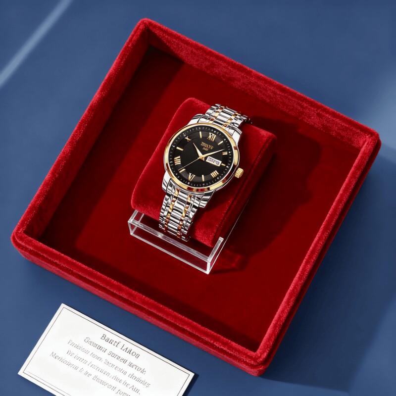 瑞士同款青少年初高中学生手表男款简约潮流全自动机械防水石英表