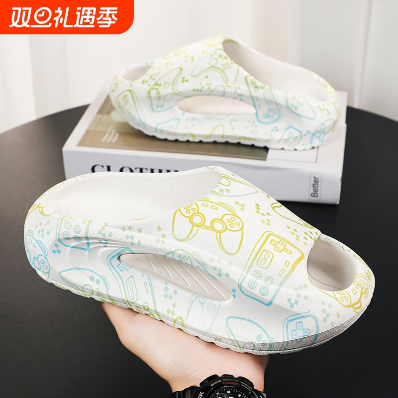 cross新款儿童踩屎感拖鞋防滑