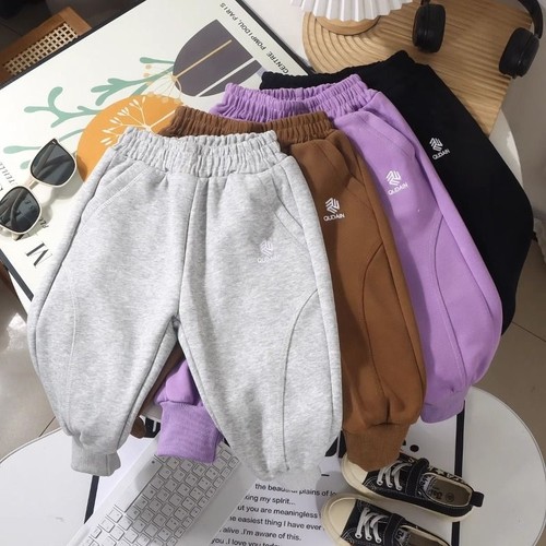 2025儿童春秋季男童女童拼接休闲韩版中小童宝宝卫裤T517