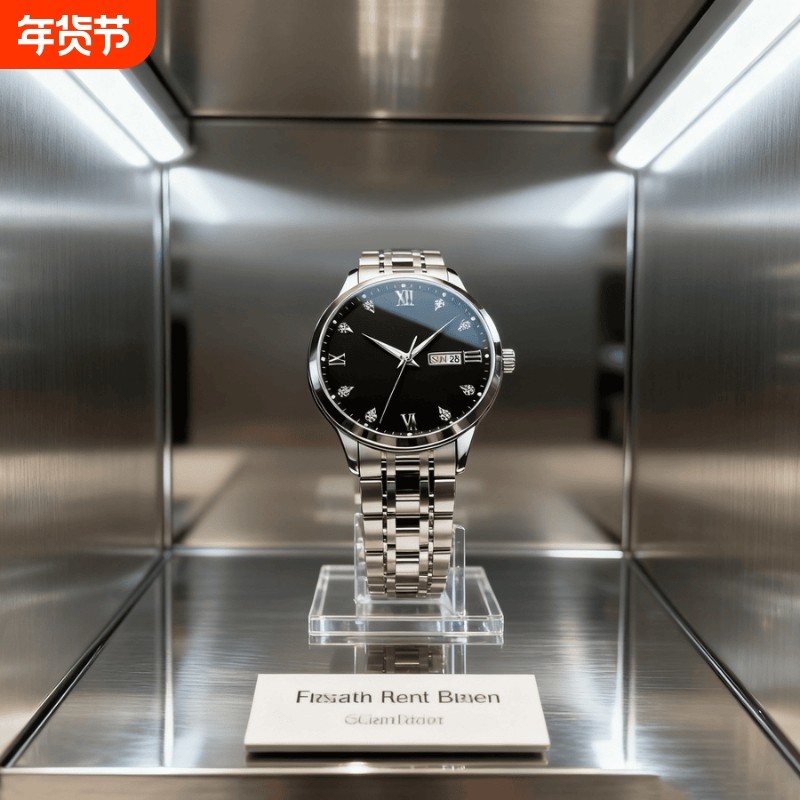 男款商务防水石英腕表镂空男士手表男正品名牌全自动非机械表钢带