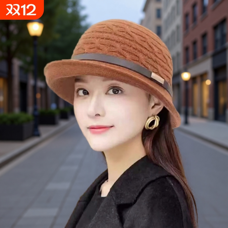 日系针织卷边小礼帽|千人加购