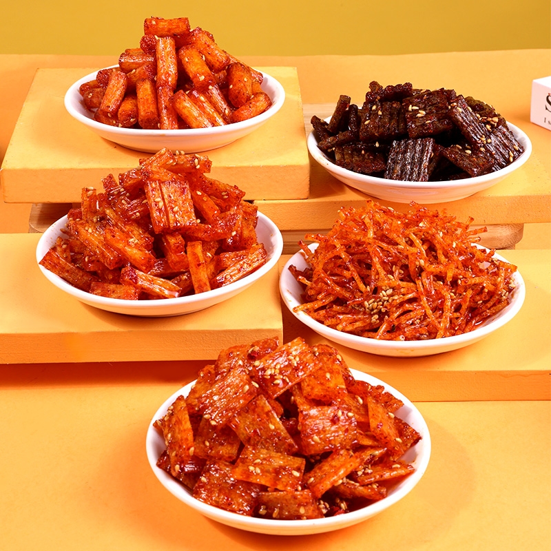 比比赞香辣丝条回忆儿时网红麻辣解馋零食小吃休闲食品小包装批发