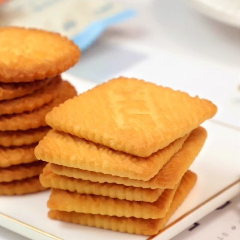 无糖食品谷悦园高钙牛奶饼干鲜葱椒盐无蔗糖糖醇代餐饱腹休闲零食