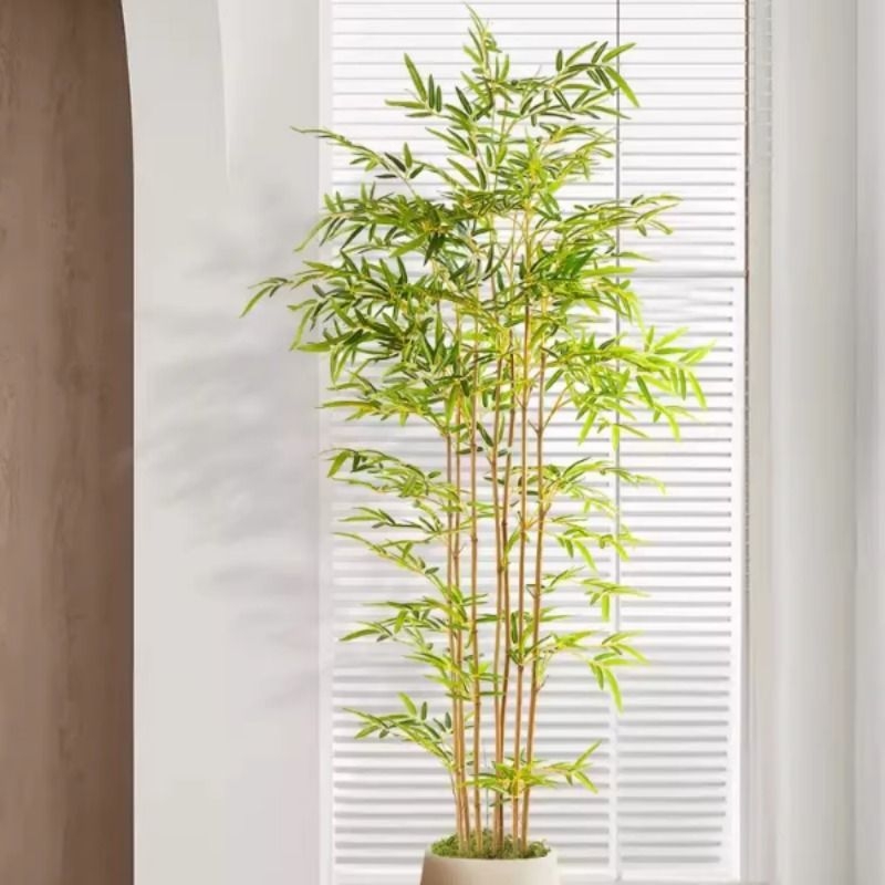 仿真绿植竹子盆栽室内阳台地面高级感装饰落地摆件大型仿生假植物