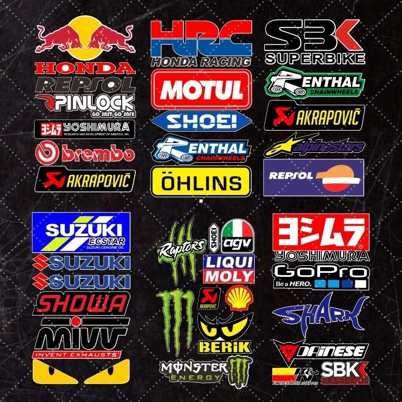 摩托车贴纸赞助商LOGO天蝎头盔装饰贴创意机车电动车改装贴花排气
