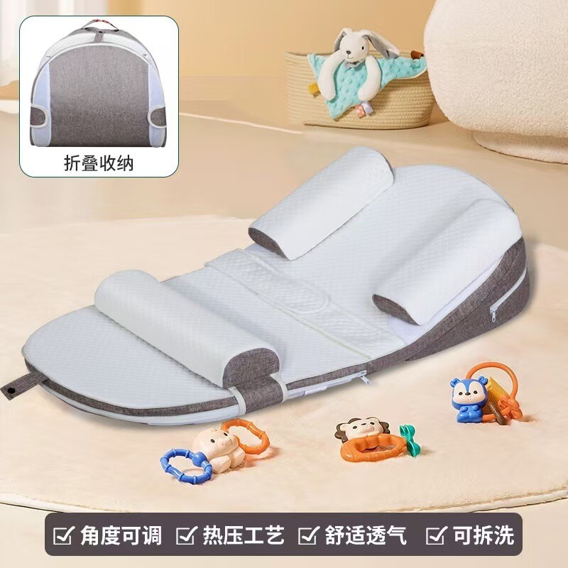 婴儿防吐奶斜坡垫防溢奶呛奶斜坡枕新生儿躺喂奶神器靠垫哺乳枕头