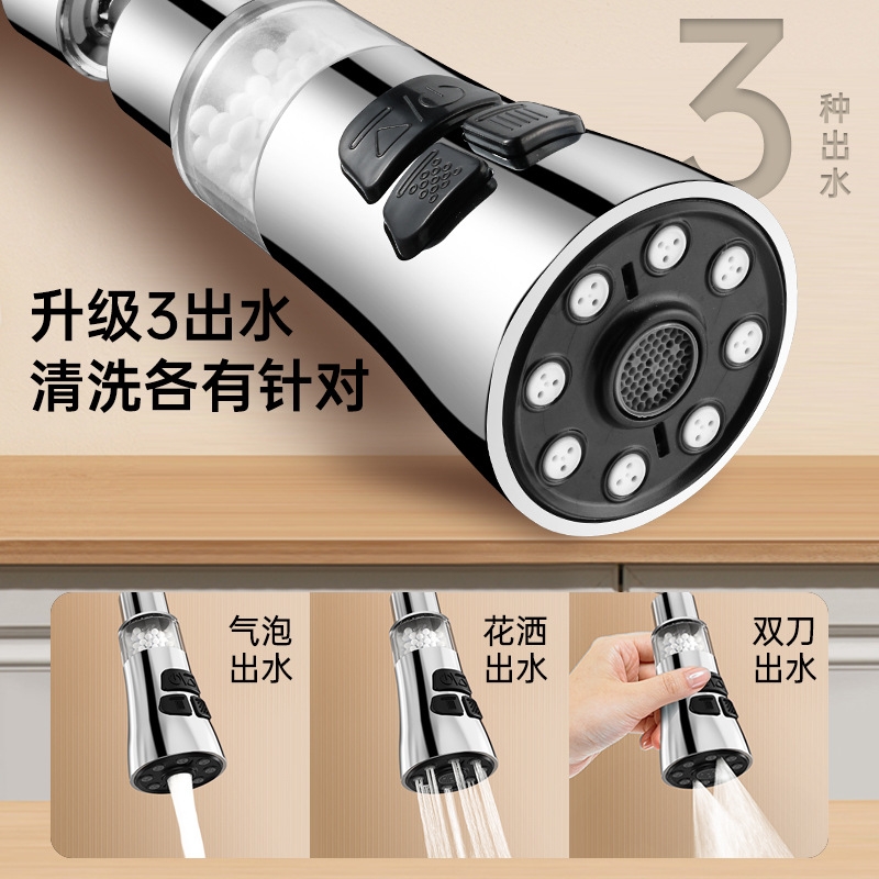 厨房龙头延伸器防溅水神器万向通用洗菜池万能接头厨房过滤神器