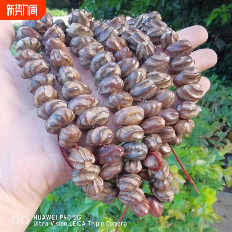 爆款龙骨菩提手串男女佛珠竖孔横孔随形108颗文玩盘玩单圈手串