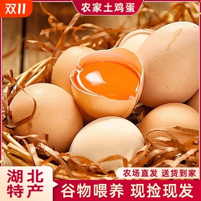 大别山土鸡蛋农家散养鲜嫩美味