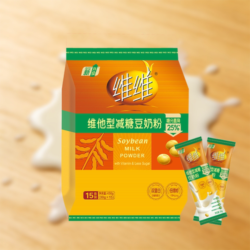 维维450g维他型豆奶粉减糖非转基因大豆营养方便早餐豆浆粉冲饮