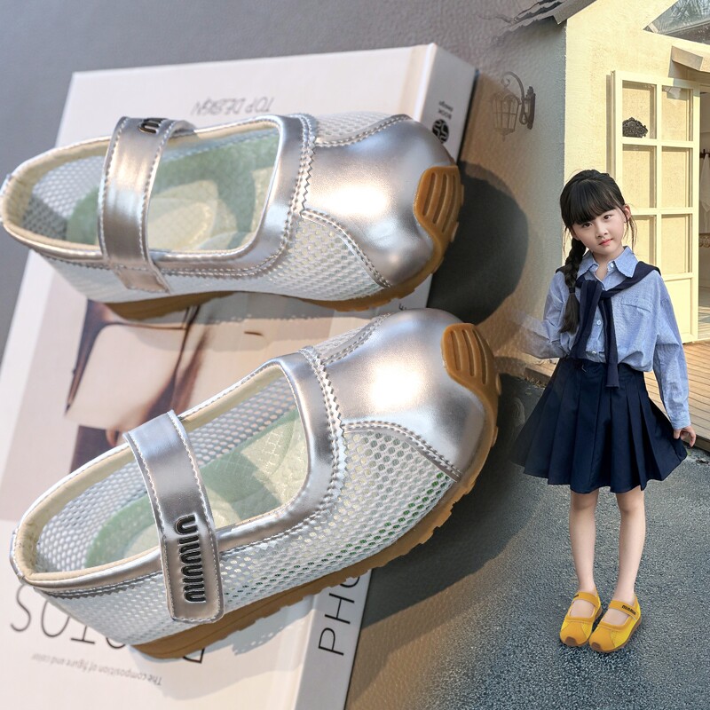 儿童凉鞋2026夏季新款女童鞋子玛丽珍单鞋勃肯公主单网鞋网面薄款图片