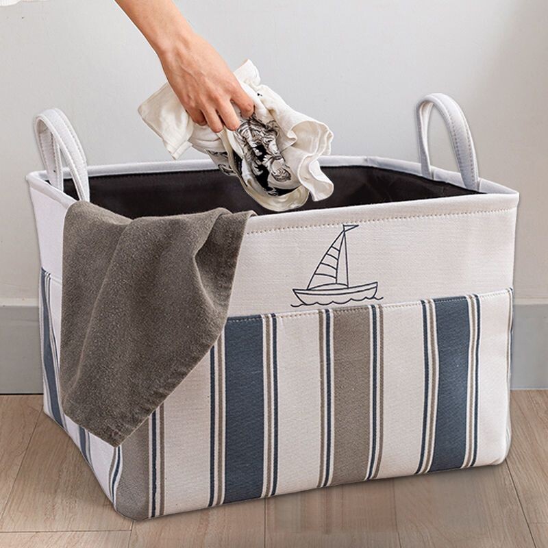 脏衣篓可折叠出租屋布艺收纳筐束口衣服收纳箱宿舍加厚帆布收纳箱