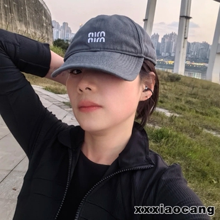 精致!彩色抽绳拼色棒球帽软顶刺绣帽檐鸭舌帽子男女四季款灰色