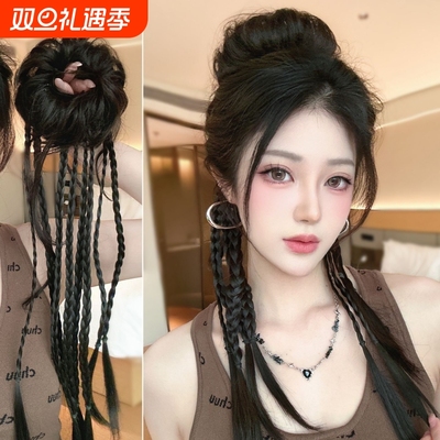 花苞丸子头辫子麻花拳击小辫马尾