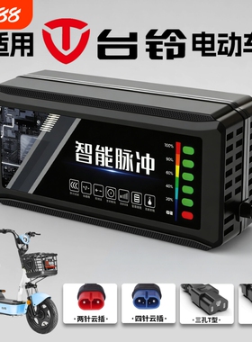 适配台铃电动车电瓶充电器48V12AH60V72V20A新国标铅酸石墨烯通用