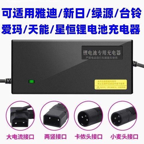 爱玛适用充电器铅酸锂电通用