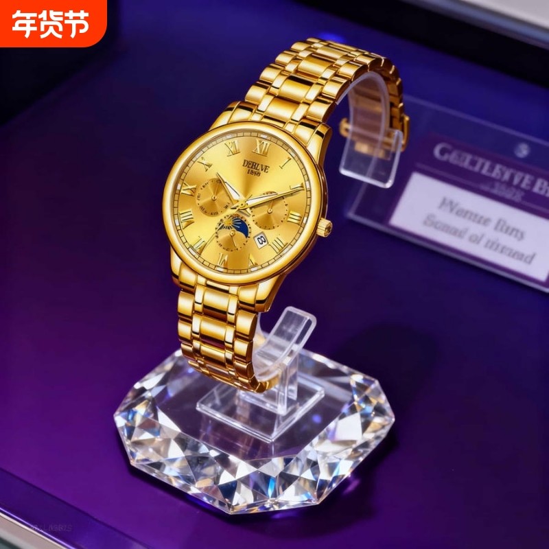 名牌男士手表正品官方旗舰瑞士非机械手表男款2024新款防水石英表