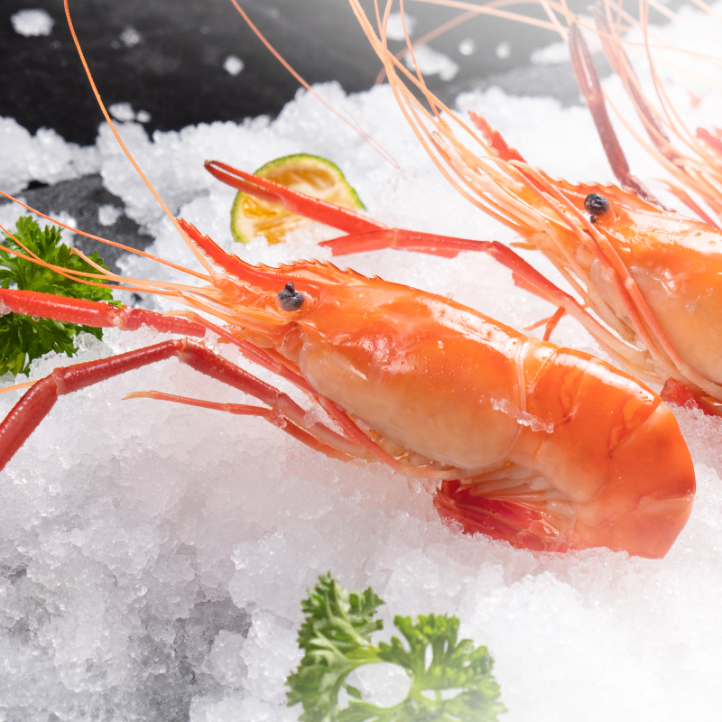 恒兴渔港熟冻罗氏沼虾新冷冻生鲜活饱满虾膏16/20冷链达鲜嫩750g