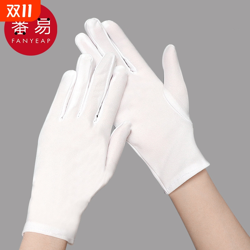 手套/礼仪BA1SQ0-开车手套女防滑盘珠手套礼仪工作手套