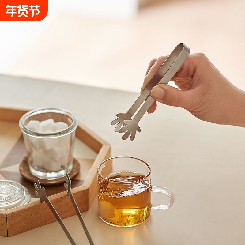 不锈钢冰夹食物夹冰块专用方糖小夹子水果夹子小号烧烤夹零食小手,餐饮具,冰夹,淘宝优惠券,粉丝福利购,淘宝优惠卷