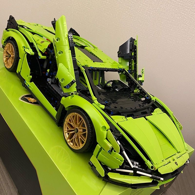 【热销】兰博跑车积木玩具
