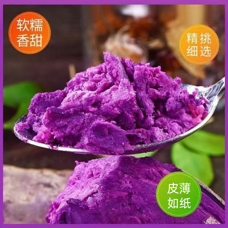 小紫薯新鲜香糯紫地瓜红薯紫番薯紫山芋沙地食用软糯甜蜜