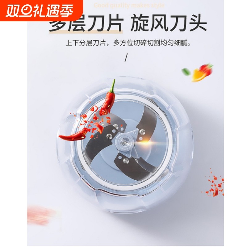 蒜泥切菜器绞肉机捣蒜器切辣椒打蔬果泥料理机手动拉蒜器剥蒜砸蒜