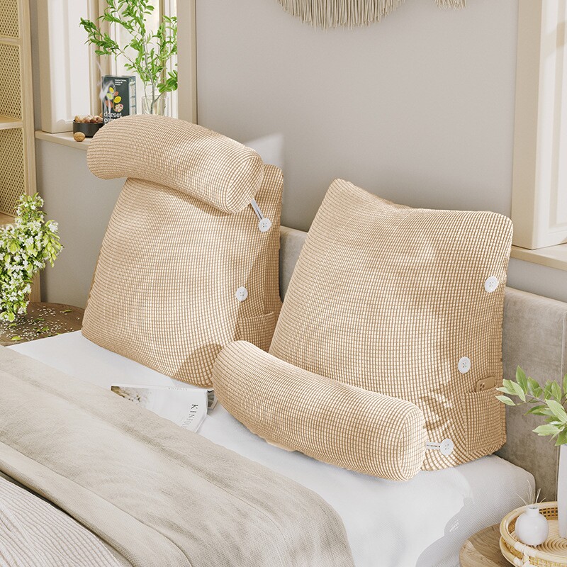 床头软包靠背靠垫床缝填充神器三角小靠枕榻榻米防撞软垫2025新款