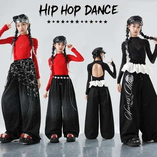 女童爵士舞表演服装 儿童街舞演出服女团舞蹈服潮 少儿jazz走秀套装