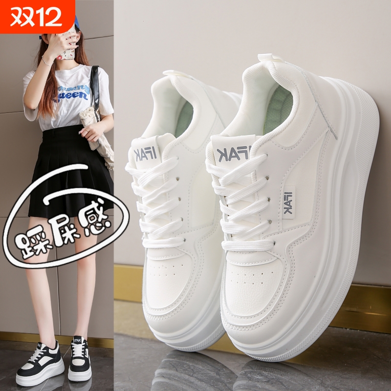 啄木鸟爆款女鞋小白鞋女款秋季2025年新款鞋子女士显脚小码34内增