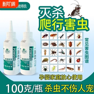 杀虫药粉灭蚂蚁药蟑螂全窝端家用室内床上驱除跳蚤克星臭虫杀虫剂